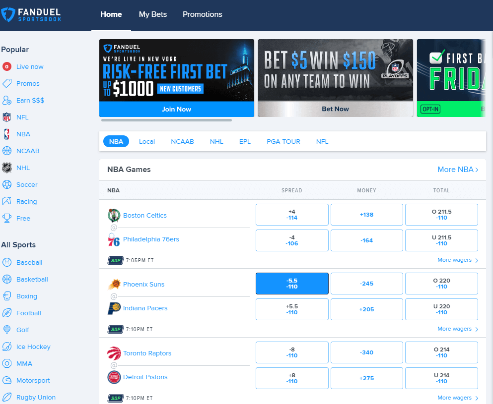 FanDuel Ny app